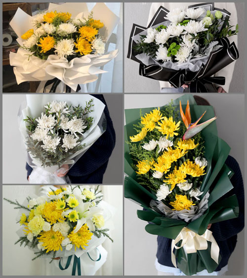 安徽池州市贵池区杏花村街道清风社区白事花束代送